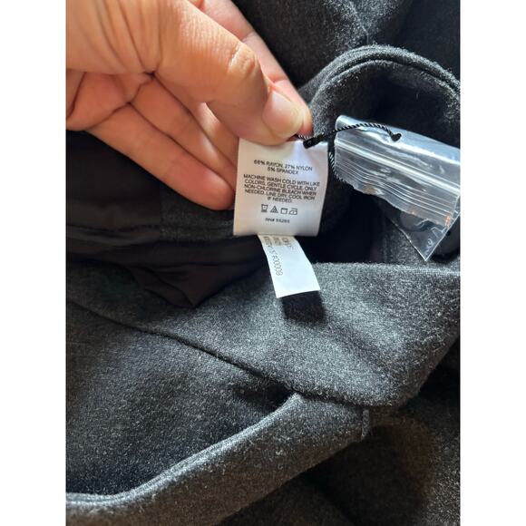 Express Women’s Curvy Mid Rise Bootcut Pants Gray Size 16S NWOT Pockets - Picture 8 of 8